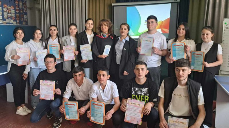 ,,ტექნოლოგიების პოპულარიზაცია სკოლაში” პროექტის შეჯამება ეშტიის #1 სკოლაში